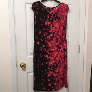 Chaps floral sleeveless dress